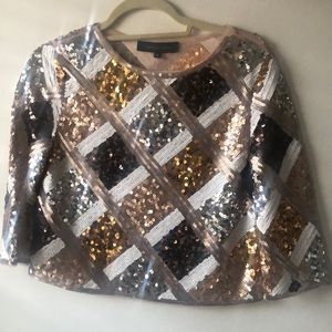 NWOT Fabulous sequin top